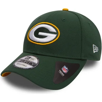 cappellino-visiera-curva-verde-regolabile-9forty-the-league-di-green-bay-packers-nfl-di-new-era