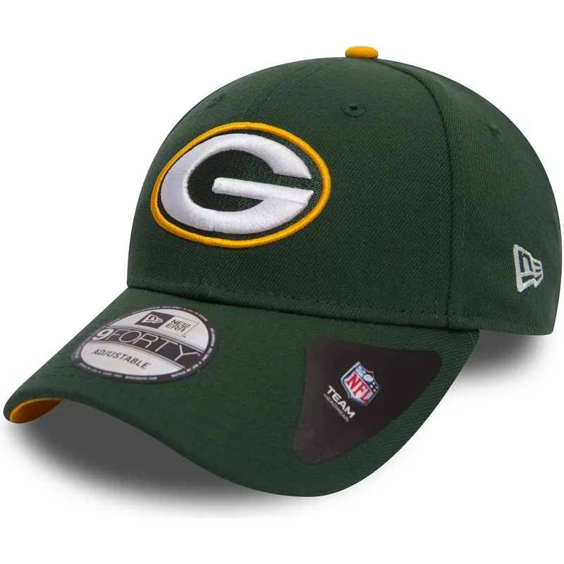 gron-justerbar-curved-kasket-9forty-the-league-fra-green-bay-packers-nfl-fra-new-era