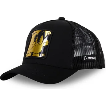 capslab-daffy-duck-daf7-looney-tunes-black-trucker-hat