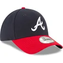 verstellbare-9forty-the-league-atlanta-braves-mlb-kappe-in-marineblau-und-rot-von-new-era