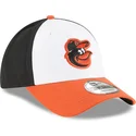 casquette-courbee-blanche-noire-et-orange-ajustable-9forty-the-league-baltimore-orioles-mlb-new-era