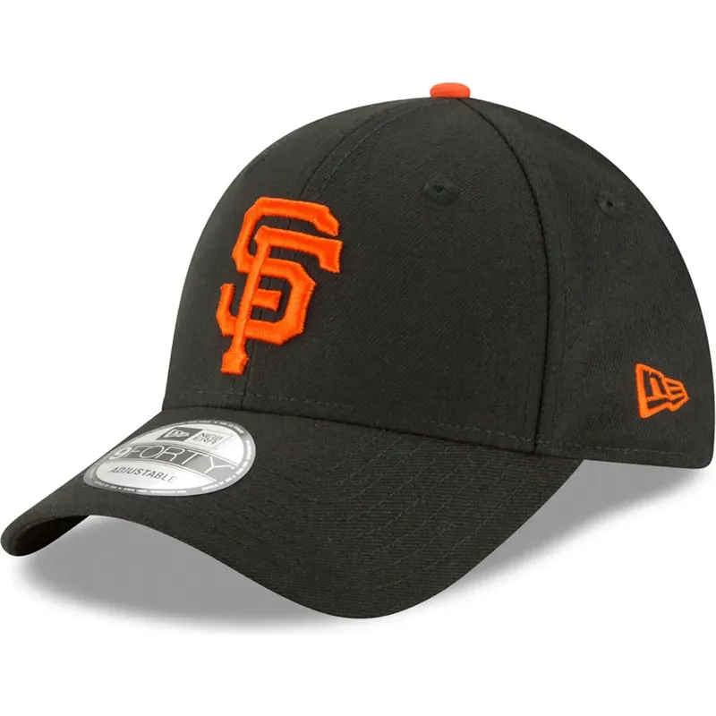 schwarze-verstellbare-gebogene-kappe-9forty-the-league-der-san-francisco-giants-mlb-von-new-era