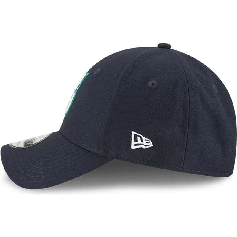 marineblaue-verstellbare-curved-cap-9forty-the-league-der-seattle-mariners-mlb-von-new-era