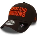 brun-justerbar-buet-kasket-9forty-the-league-fra-cleveland-browns-nfl-fra-new-era