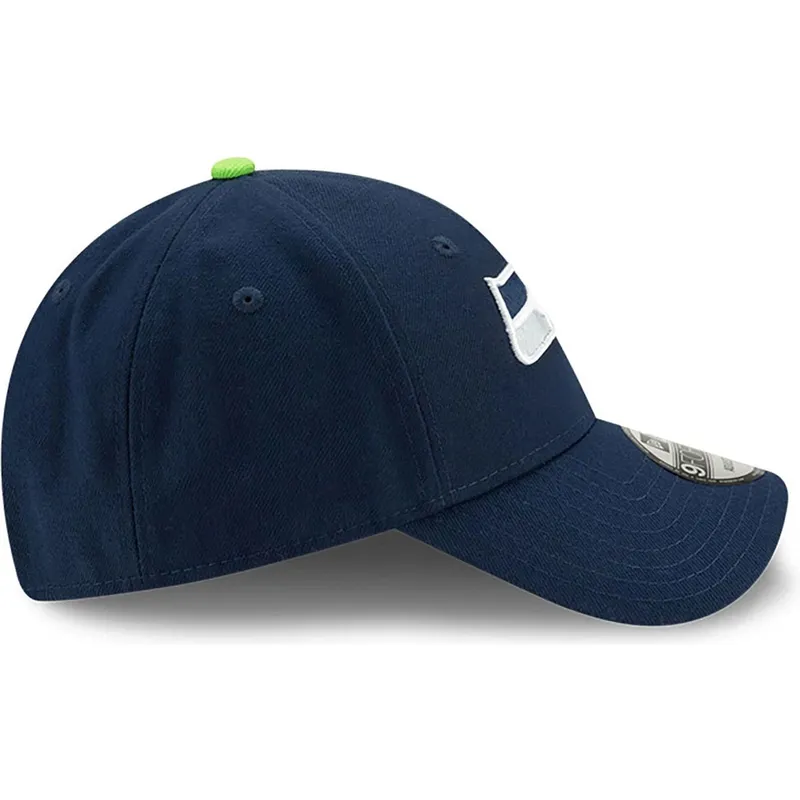 marineblaue-verstellbare-curved-cap-9forty-the-league-der-seattle-seahawks-nfl-von-new-era