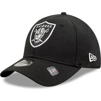 Cappellino visiera curva nero regolabile 9FORTY The League di Las Vegas Raiders NFL di New Era