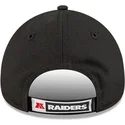 casquette-courbee-noire-ajustable-9forty-the-league-las-vegas-raiders-nfl-new-era