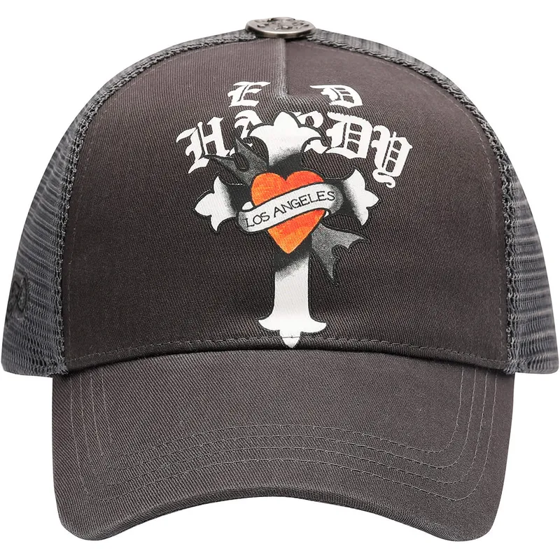 cap-gebogen-black-snapback-van-ed-hardy
