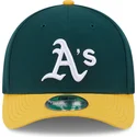 gron-og-gul-buet-kasket-snapback-9forty-m-crown-player-replica-fra-oakland-athletics-mlb-fra-new-era