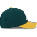 gron-og-gul-buet-cap-snapback-9forty-m-crown-player-replica-af-oakland-athletics-mlb-fra-new-era
