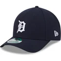 marineblaue-gebogene-snapback-kappe-9forty-m-crown-player-replica-der-detroit-tigers-mlb-von-new-era