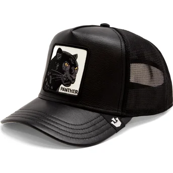Gorra trucker nera pantera Shleather Panther The Farm di Goorin Bros.