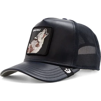 Petten gebogen marineblauw snapback lobo Lone Shleather Wolf The Farm The Farm van Goorin Bros.