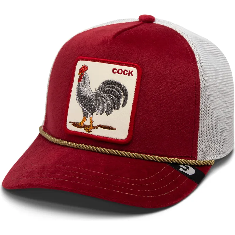 petten-gebogen-rood-snapback-gallo-cock-garnet-rooster-the-farm-jewel-tones-the-farm-van-goorin-bros
