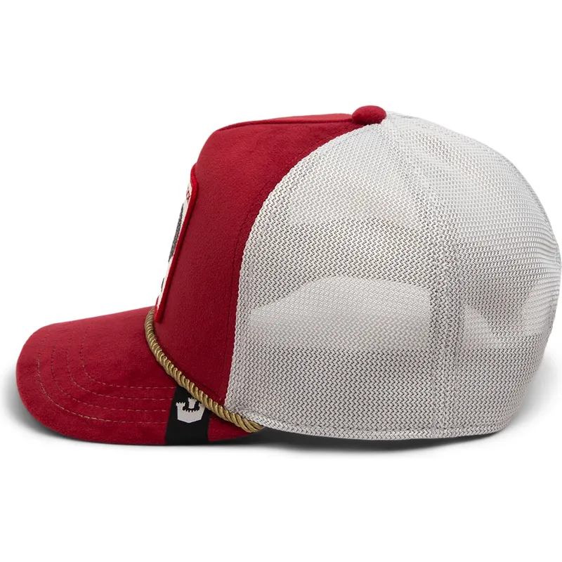 trucker-cap-rot-und-weiss-hahn-cock-garnet-rooster-the-farm-jewel-tones-von-goorin-bros