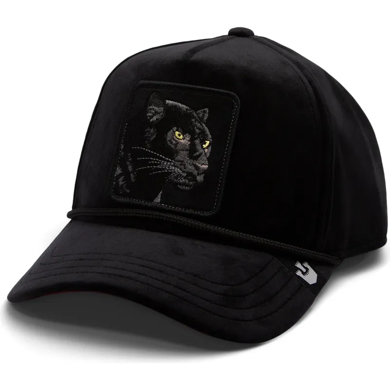 petten-gebogen-zwart-snapback-panther-royalty-the-farm-van-goorin-bros