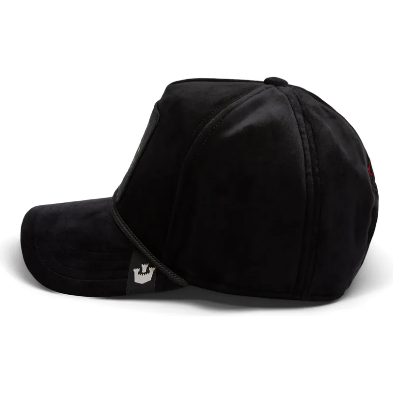 petten-gebogen-zwart-snapback-panther-royalty-the-farm-van-goorin-bros