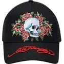 gorra-trucker-negra-skull-rose-de-ed-hardy