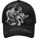 gorra-trucker-negra-mono-giant-dragon-de-ed-hardy