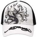 petten-gebogen-wit-snapback-mono-giant-van-ed-hardy
