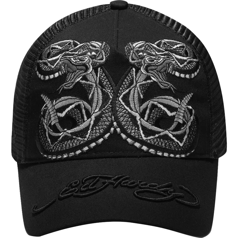 trucker-kasket-sort-duo-black-snake-fra-ed-hardy