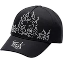 petten-gebogen-zwart-verstelbaar-flaming-skull-van-ed-hardy