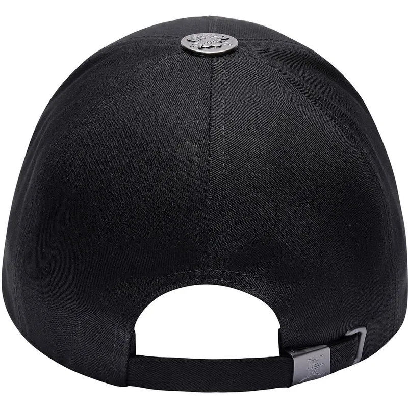 justerbar-sort-buet-kasket-flaming-skull-fra-ed-hardy