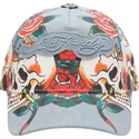 justerbar-bla-bojd-keps-skull-rose-denim-av-ed-hardy