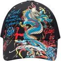 cappellino-curvo-nero-regolabile-blue-dragon-di-ed-hardy
