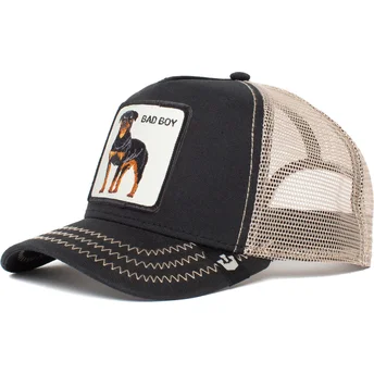 Goorin Bros. Rottweiler Dog Bad Boy The Baddest Boy The Farm Black and White Trucker Hat