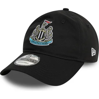 Sort justerbar buet kasket 9TWENTY Core fra Newcastle United Football Club Premier League af New Era