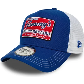 Gorra trucker azul y blanca 9FORTY A Frame Vintage de Motor Repairs de New Era