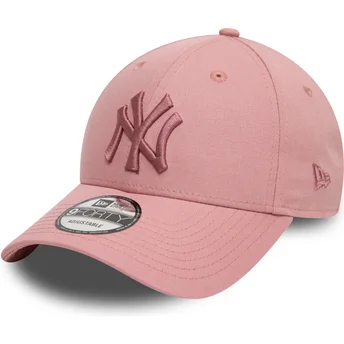 Casquette courbée rose ajustable avec logo rose 9FORTY League Essential New York Yankees MLB New Era