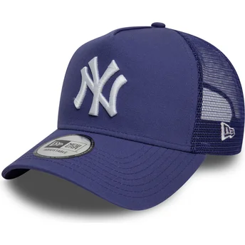 Gorra trucker violeta 9FORTY A Frame League Essential de New York Yankees MLB de New Era