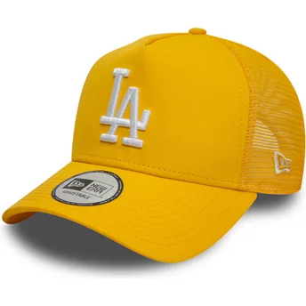 Casquette trucker jaune 9FORTY A Frame League Essential Los Angeles Dodgers MLB New Era