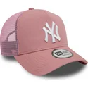 gorra-trucker-rosa-9forty-a-frame-league-essential-de-new-york-yankees-mlb-de-new-era