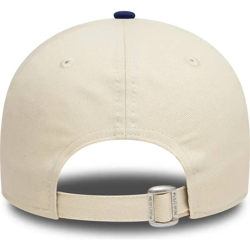 petten-gebogen-beige-verstelbaar-9forty-colour-block-van-los-angeles-dodgers-mlb-van-new-era