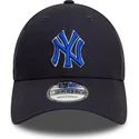 new-era-new-york-yankees-mlb-9forty-side-patch-justerbar-morkbla-keps-med-bla-logotyp