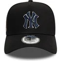 petten-gebogen-zwart-snapback-9forty-a-frame-world-series-patch-van-new-york-yankees-mlb-van-new-era
