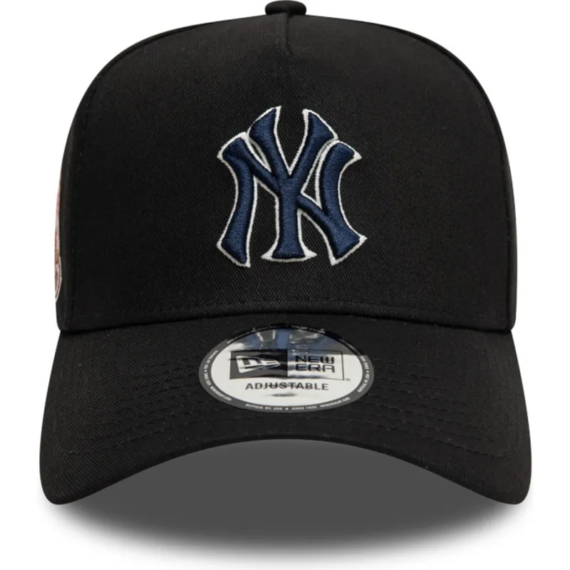 petten-gebogen-zwart-snapback-9forty-a-frame-world-series-patch-van-new-york-yankees-mlb-van-new-era