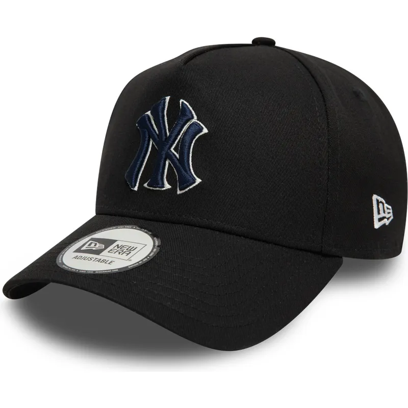 petten-gebogen-zwart-snapback-9forty-a-frame-world-series-patch-van-new-york-yankees-mlb-van-new-era
