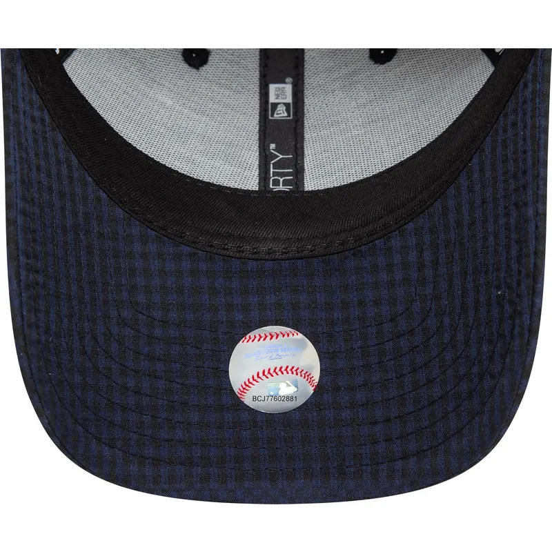 cappellino-curvo-blu-marino-regolabile-9forty-seersucker-dei-new-york-yankees-mlb-di-new-era