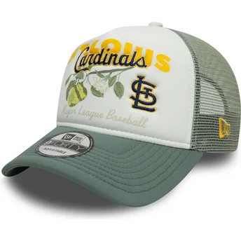 Gorra trucker verde 9FORTY A Frame Fruit Graphic de St. Louis Cardinals MLB de New Era