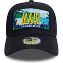 czapka-trucker-granatowa-9forty-a-frame-license-plate-z-maui-miasta-i-plaze-od-new-era