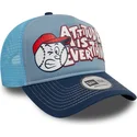 casquette-trucker-bleue-9forty-a-frame-graphic-attitude-is-everything-new-era