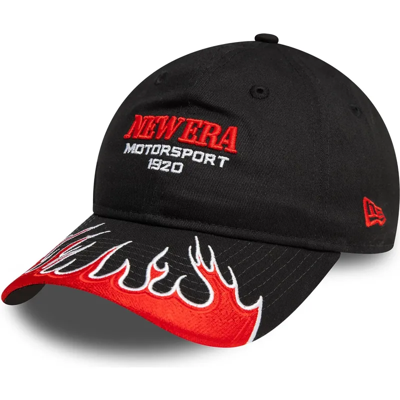 petten-gebogen-zwart-verstelbaar-9twenty-flame-visor-van-new-era petten-gebogen-zwart-verstelbaar-9twenty-flame-visor-van-new-era