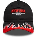 cappellino-curvo-nero-regolabile-da-donna-9twenty-flame-visor-di-new-era