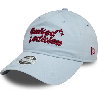 Petten gebogen blauw verstelbaar 9TWENTY van Limited Edition van New Era
