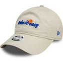petten-gebogen-beige-verstelbare-band-9twenty-van-take-it-easy-van-new-era