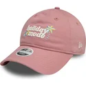 petten-gebogen-roze-verstelbare-band-9twenty-van-holiday-mode-van-new-era